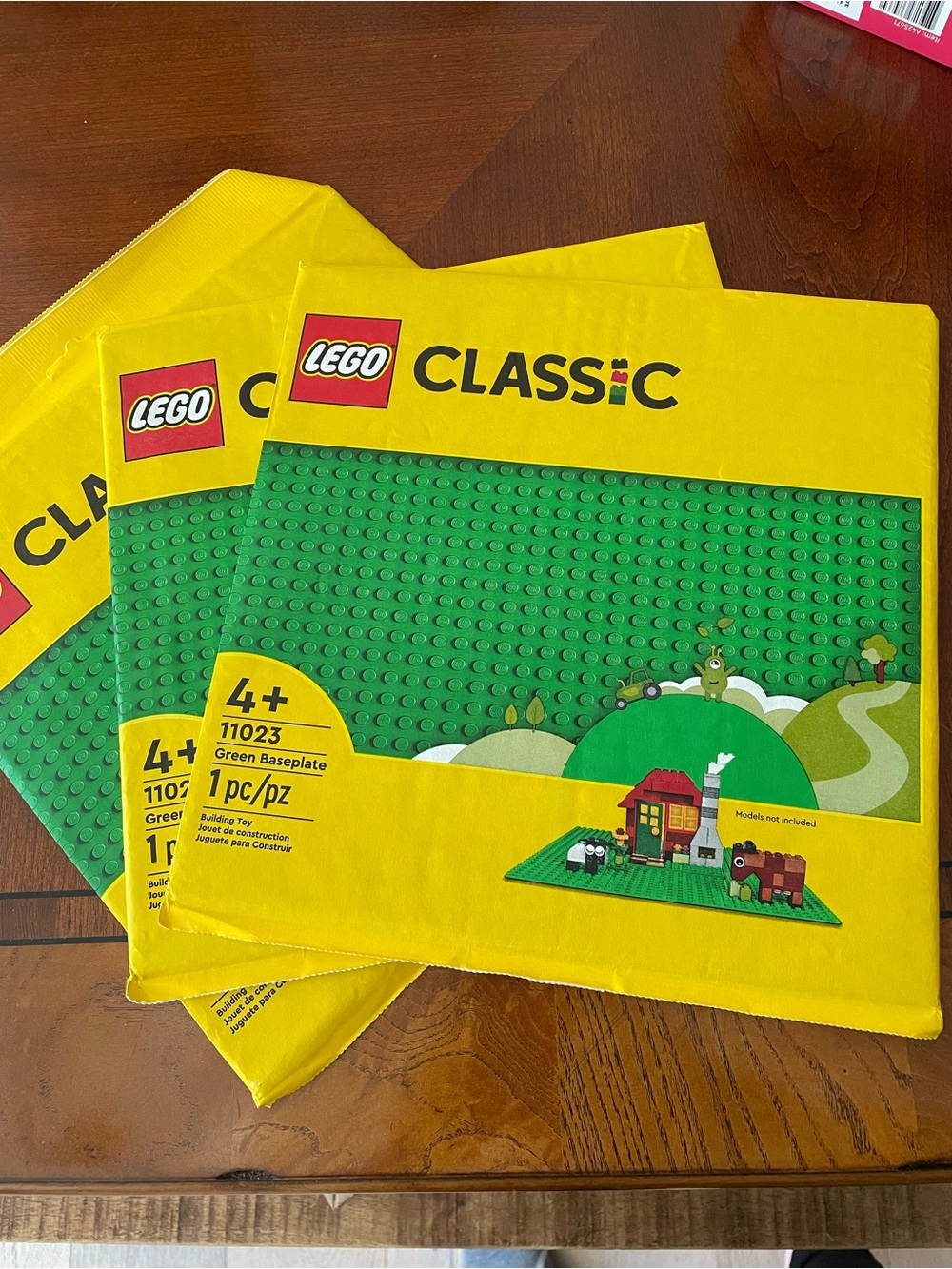 LEGO Classic Green Baseplate - 3 pieces